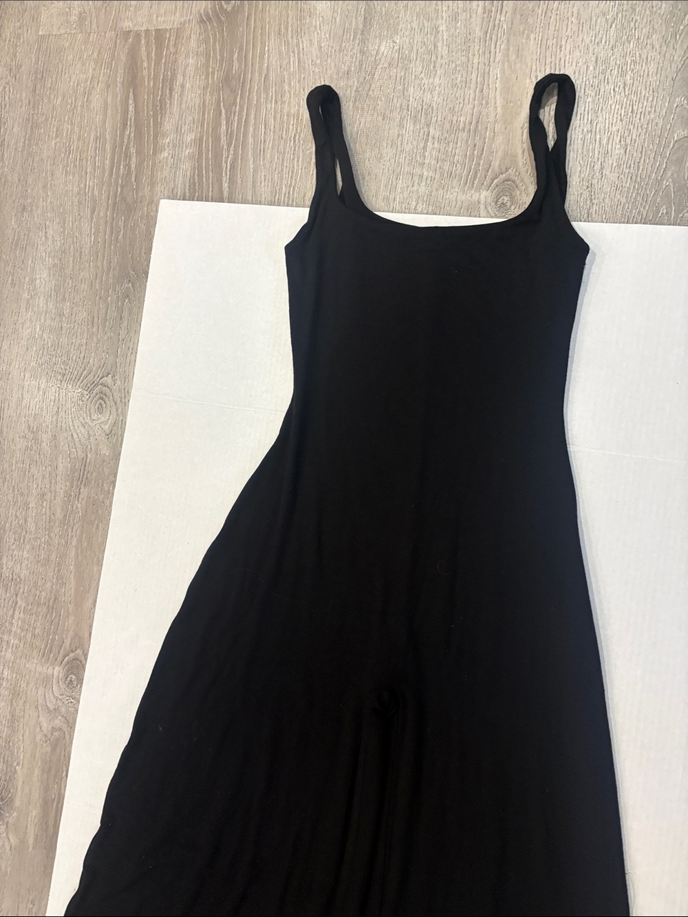 NWOT NAKED WARDROBE Sculpt Wide Leg Tank Jumpsuit In Black Size S - Picture 10 of 12